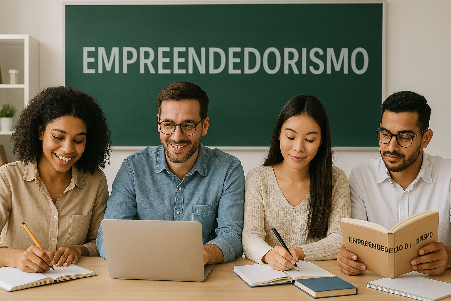 Pessoa estudando cursos de empreendedorismo